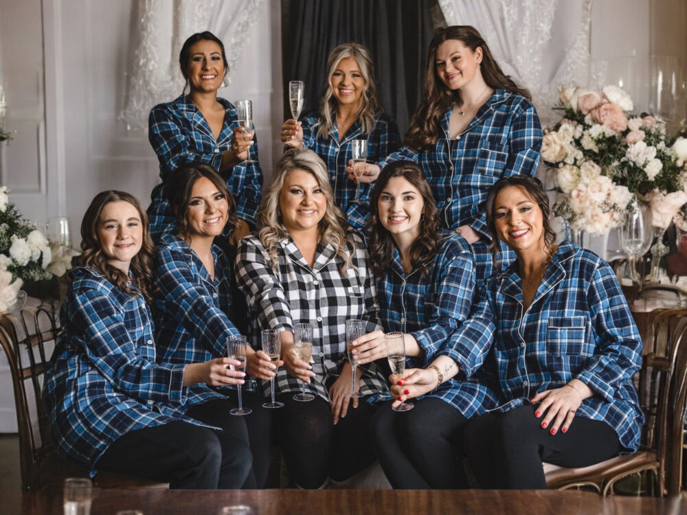 Bridal Party Flannel Shirts, Personalized Gift For Her, Custom Pj Matching Pj, Pjs, Flannels