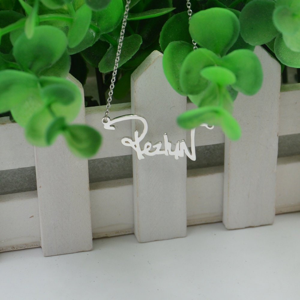 Signature Necklace-Handwriting Jewelry-Name Necklace-Custom Name Jewelry-Signature Jewelry-Gift For Mom