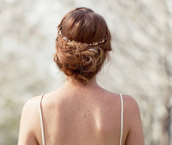 Gorgeous Leaf Wedding Bridal Crystal Tiara Delicate Jewelry, Nature Inspired Jewelry