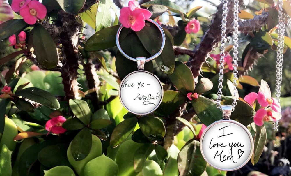 Handwriting Charm Necklace - Your Loved Ones Or Signature Child's Ones Handwriting