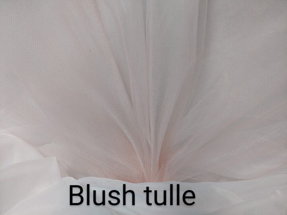 Tulle Illusion Blush Pink 108" Wide Price By Yard, Free Swatches, Threads & "Rush" Shipping Available