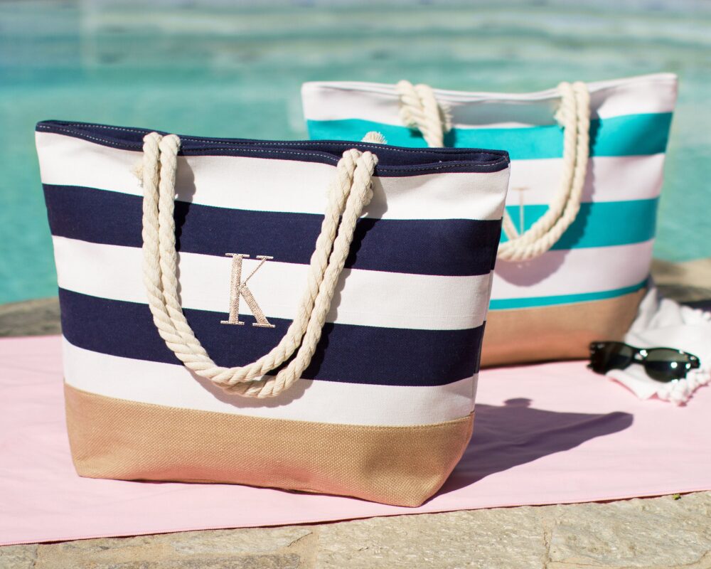 Personalized Beach Bag, Bridesmaid Gift Bridal Tote, Party Tote Bride's Babe Gift, Custom Bag