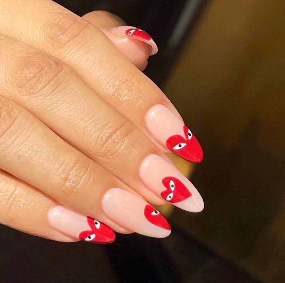 Made U Look - Press On Nails-Heart Nail Art-Gel Nails-Gel X Extensions-Glue in Nails-Luxury Nails-Long Short Nails