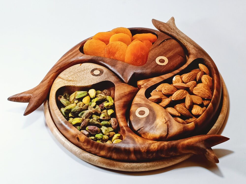 Easter Basket .kitchen Decor .mothers Day Gift .decorative Wooden Plate, Fish Tray, Wooden Gift For Her .safe Food