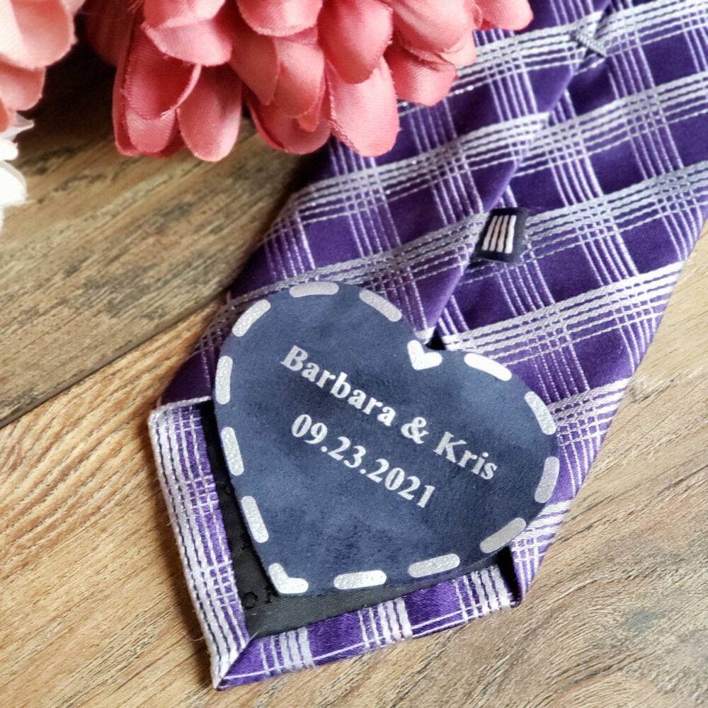 Wedding Tie Patch, Personalized Wedding Gift, Patch For A Tie, Iron On Groom