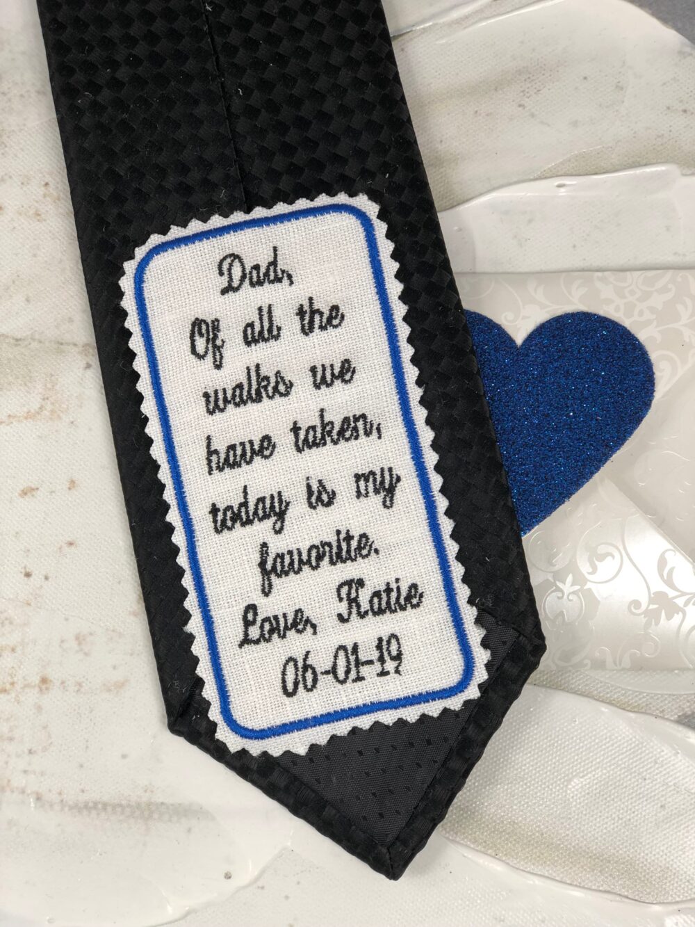 Wedding Tie Patch Father Of The Bride Gift, Dad Patch, Embroidered Patch For Dad, Dad, Gift