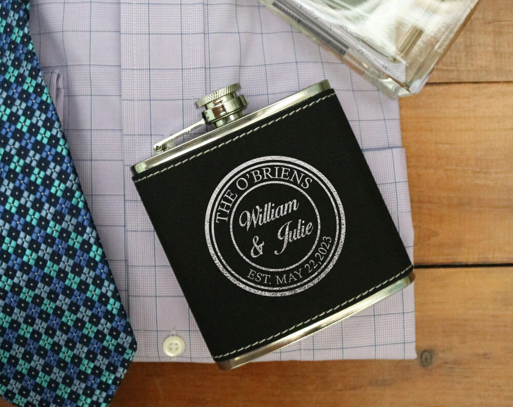 Personalized Wedding Gift, Flask, Hip Custom Engraved Drink Flask