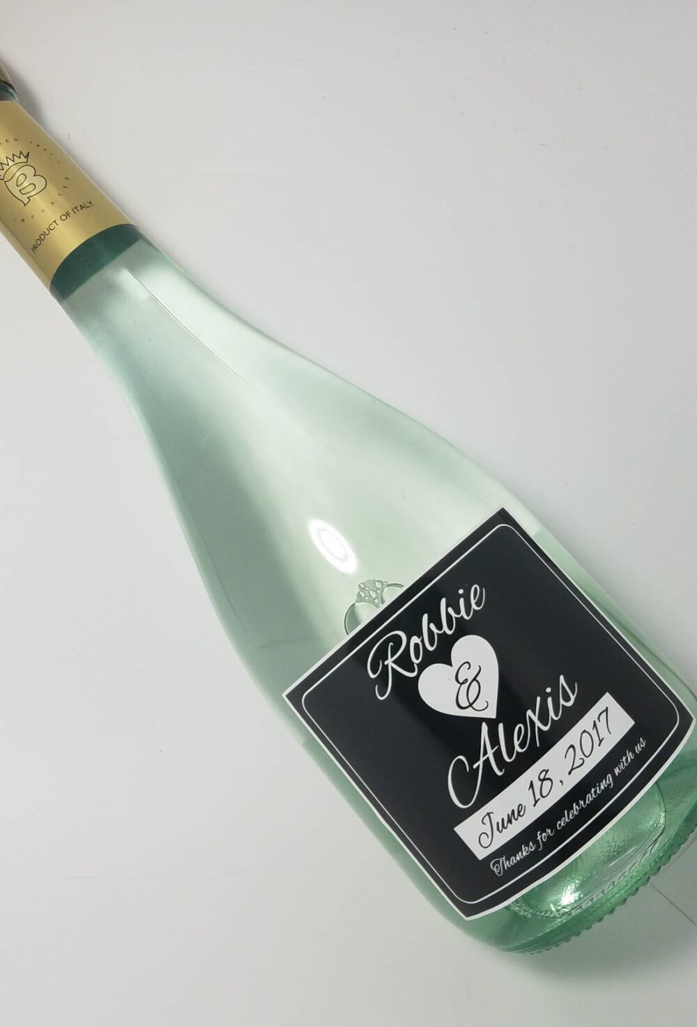 Personalized Wedding Wine Bottle Label Party Favor Verdi 750Ml Waterproof Save The Date Custom