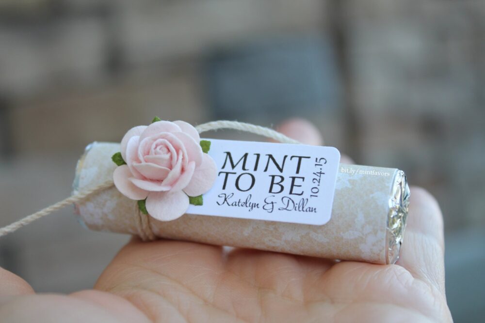 Personalized Mint Wedding Favors - "Mint To Be" Set Of 120