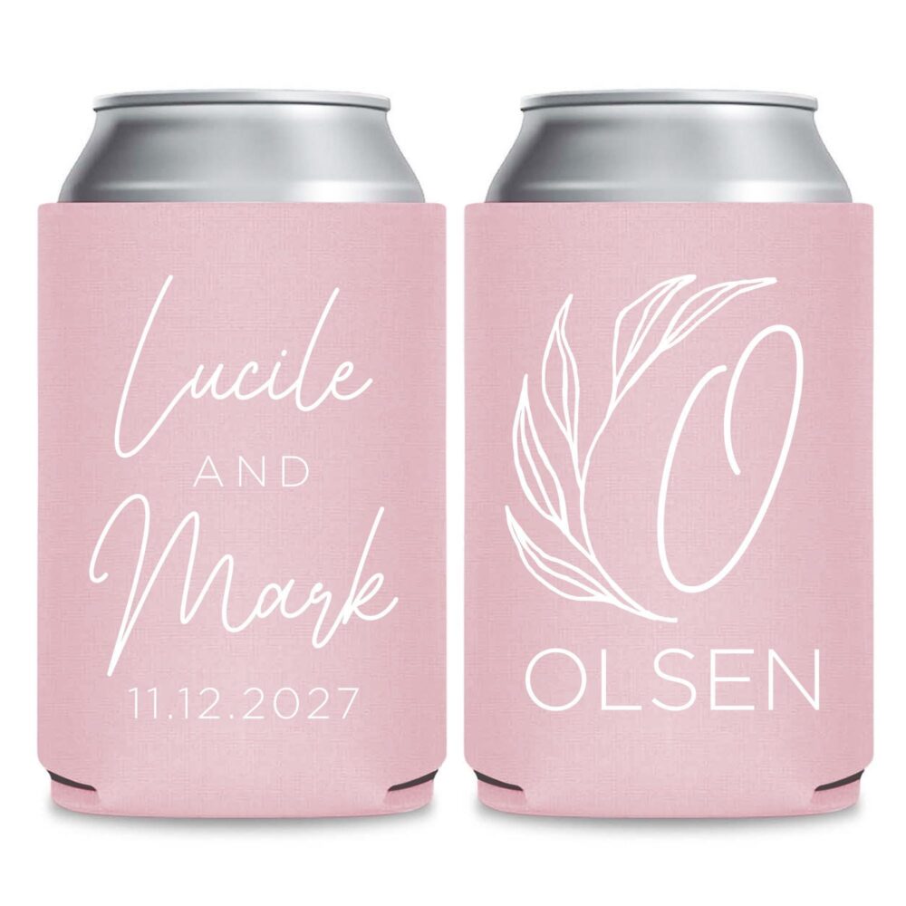 Personalized Stubby Holders For Weddings, Custom Wedding Rehearsal Can Coolers, Cooler Favors, Favors | 171