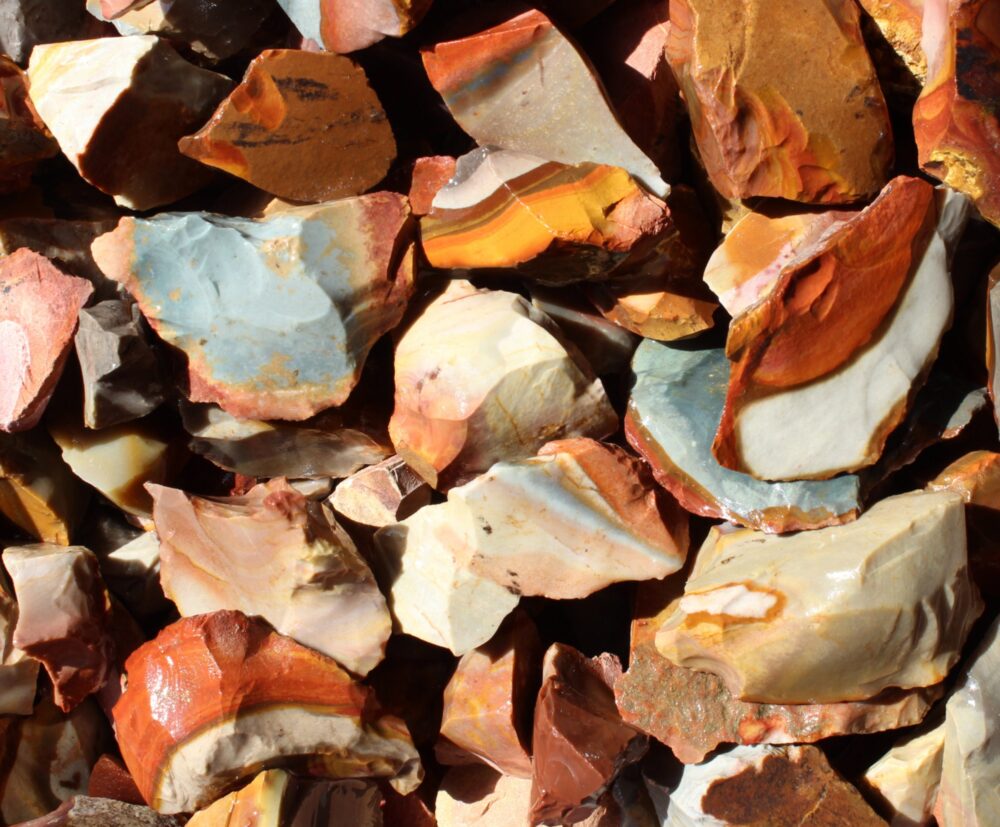 Polychrome Desert Jasper Rough Raw-Jasper Rough-1 lb Bulk Rocks For Tumbling-Rough Stones-Rock Tumbling-Decorative Stones-Lapidar