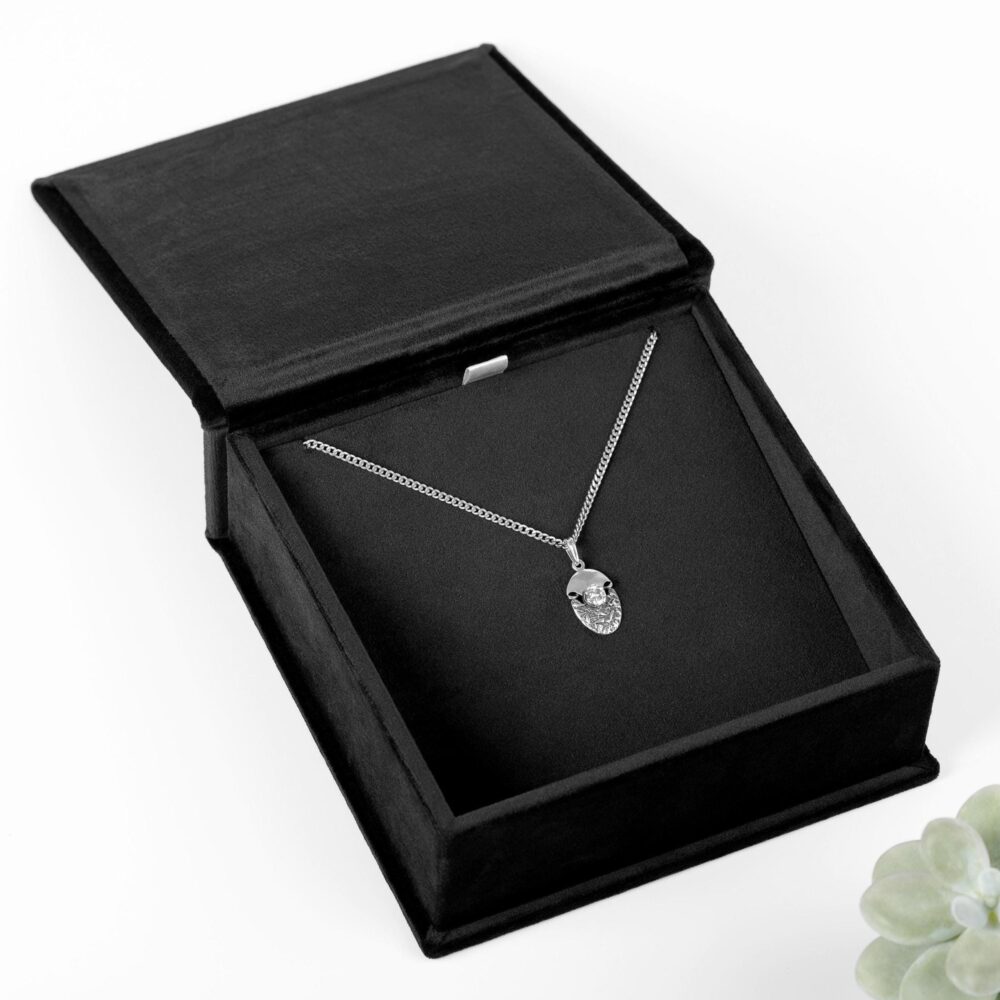 Personalized Wedding Necklace Gift Box | Custom Italian Suede Or Velvet With Personalization Elegant Hand Made For Her