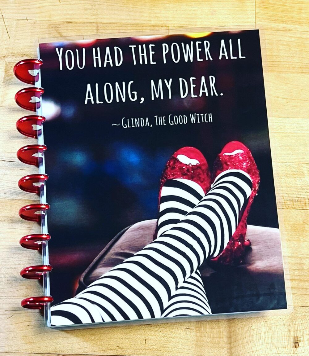 Front & Back Cover Set Oz Inspired Power All Along Quote 4 Use W Classic/Minihappy Planner/Tul/Erin Condren | Lp/A5Coil/A5Ring/A5 Filofax~
