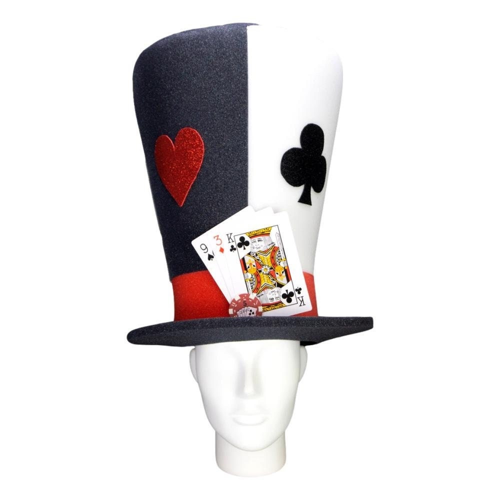 Foam Party Hats Casino Hat - Poker Top Cards Theme Las Vegas Deco