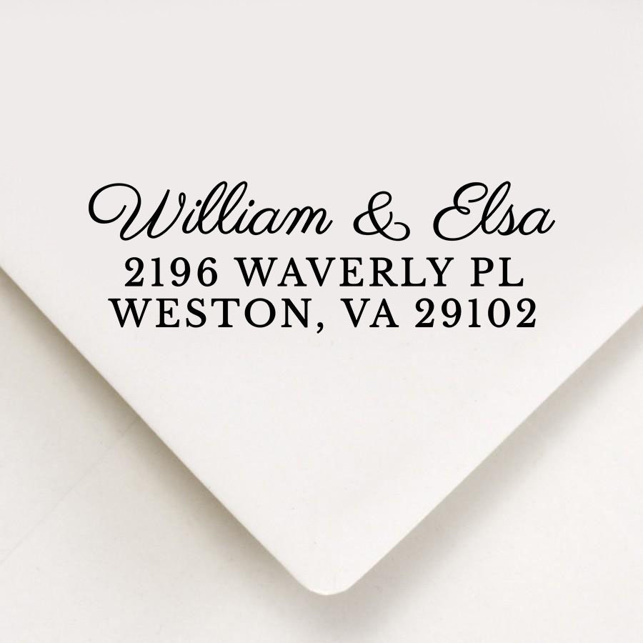 Wedding Address Stamp, Custom Return Modern Self Inking Housewarming Gift, Realtor Gift