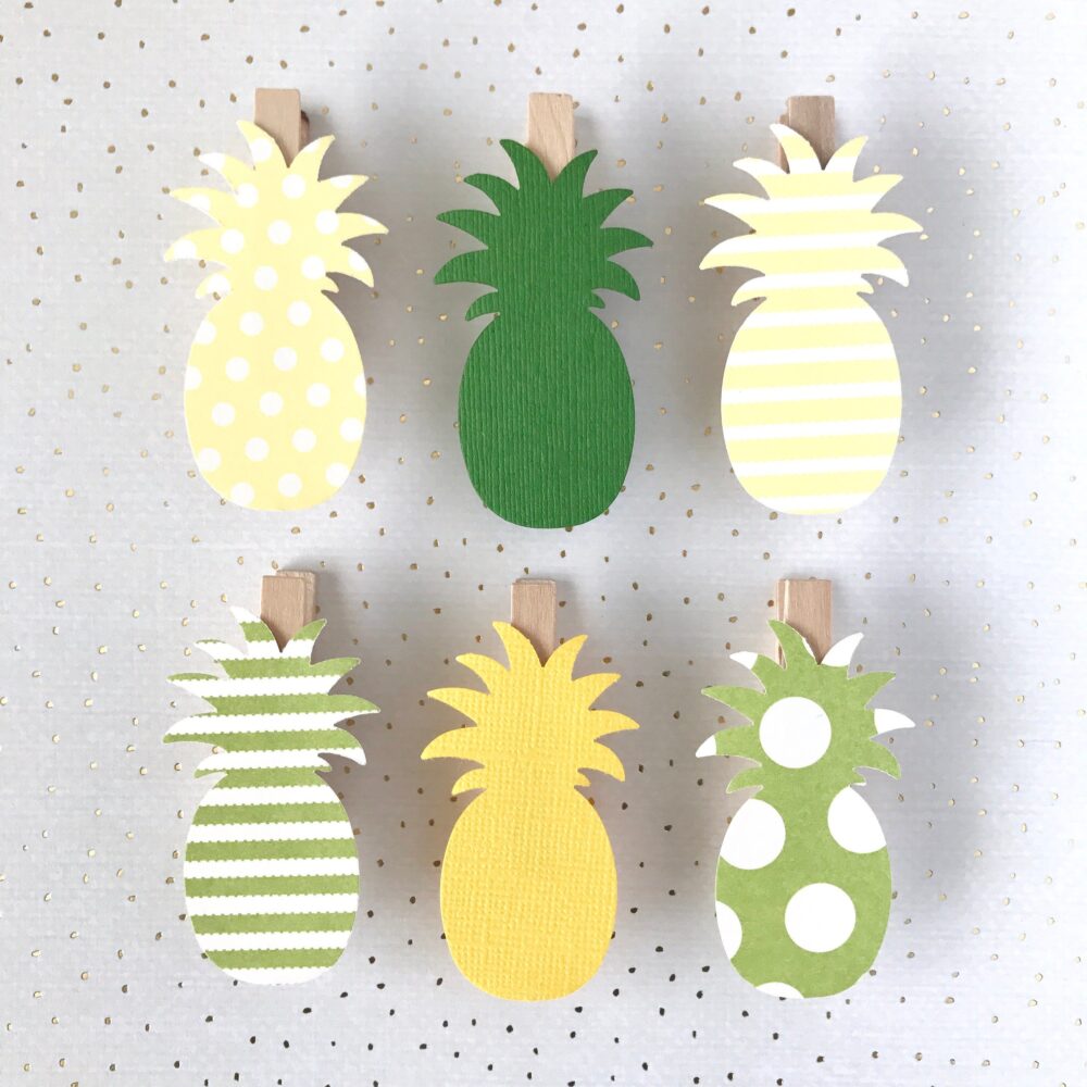 Yellow Pineapple Clothespins Wedding Baby Shower Decoration Clothes Pin Clips Hawaiian Beach Party Favors Dont Say Drink Marker