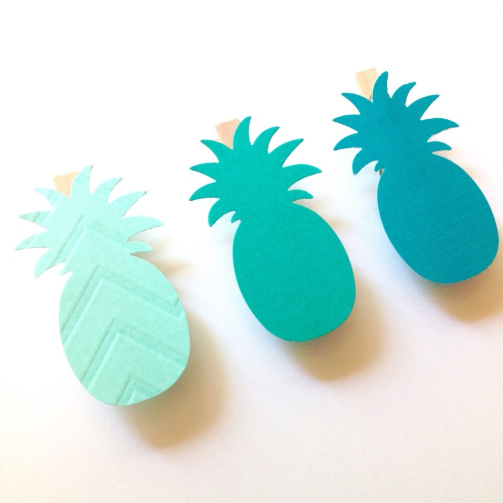 Teal Pineapple Clothespins Wedding Baby Shower Decoration Clothes Pin Clips Hawaiian Beach Party Favors Dont Say Drink Marker