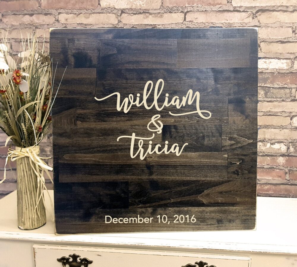 Wedding Guest Book, Guestbook Sign, Book Alternative, Rustic Engraved Wood Sign