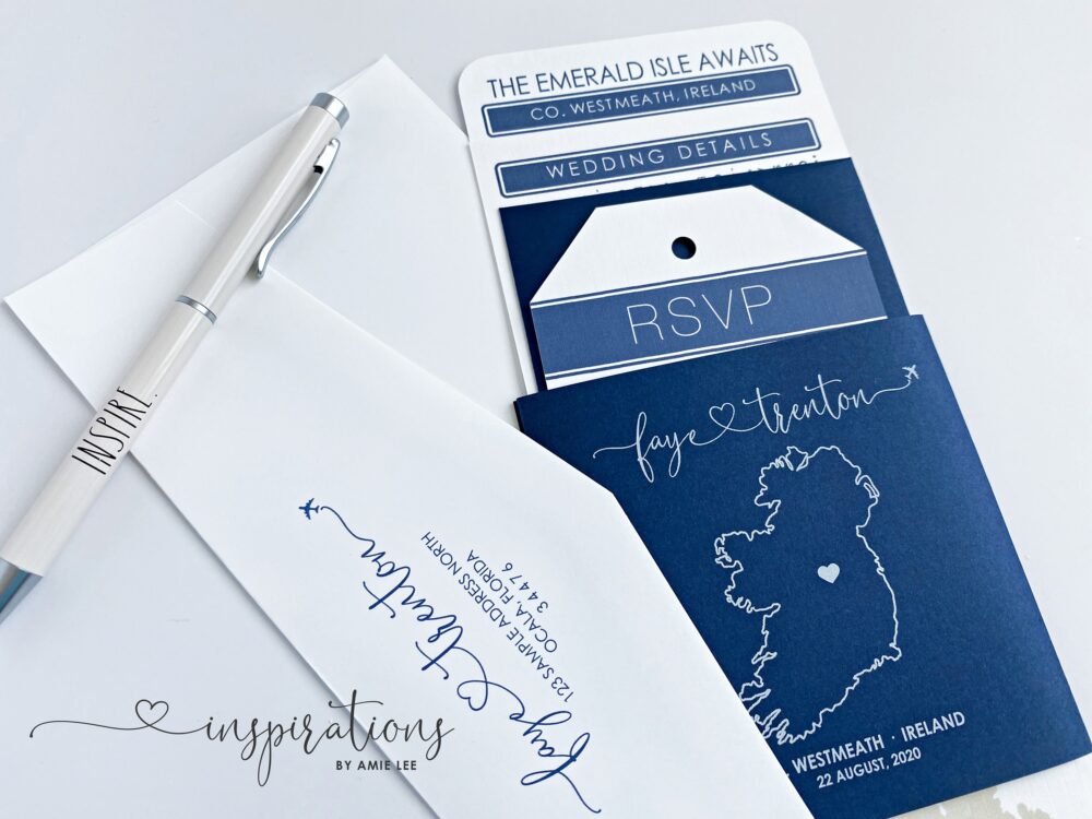 Boarding Pass Wedding Invitations, Nautical Wedding, Cruise Travel Theme, Yacht, Navy, Anchor, Boating Theme