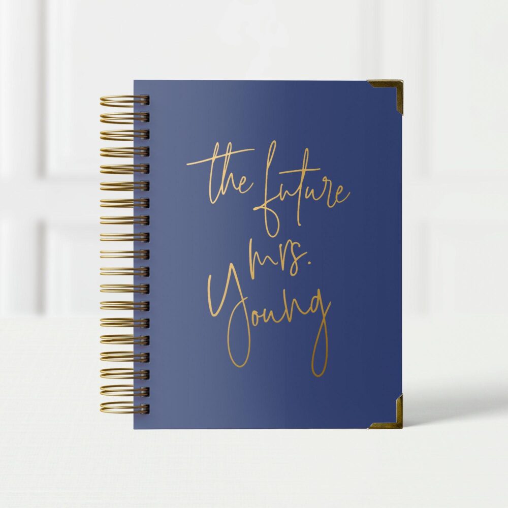 Personalized Wedding Planner Book, Custom Engagement Gift For Bride, Organizer & Checklist, 12 Or 18 Month Planner, Future Mrs