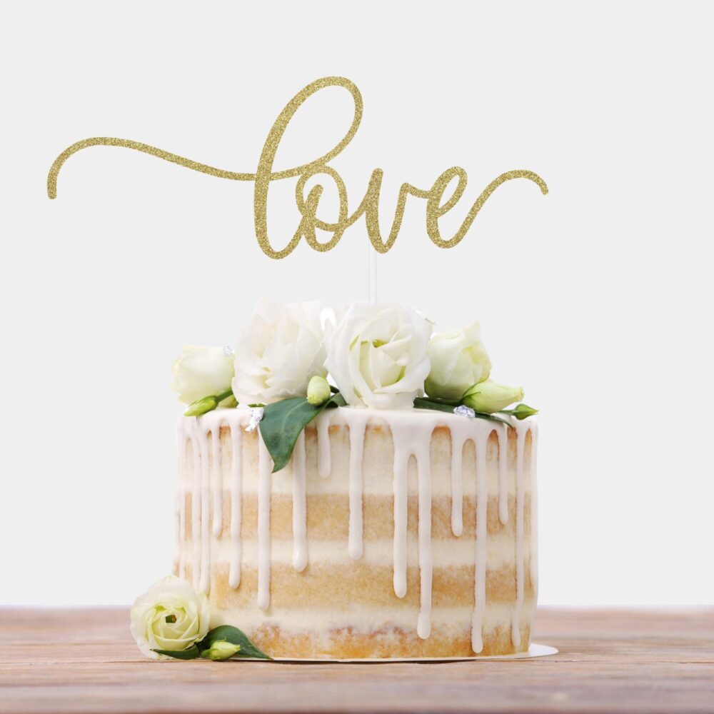 Love Cake Topper, Wedding Topper