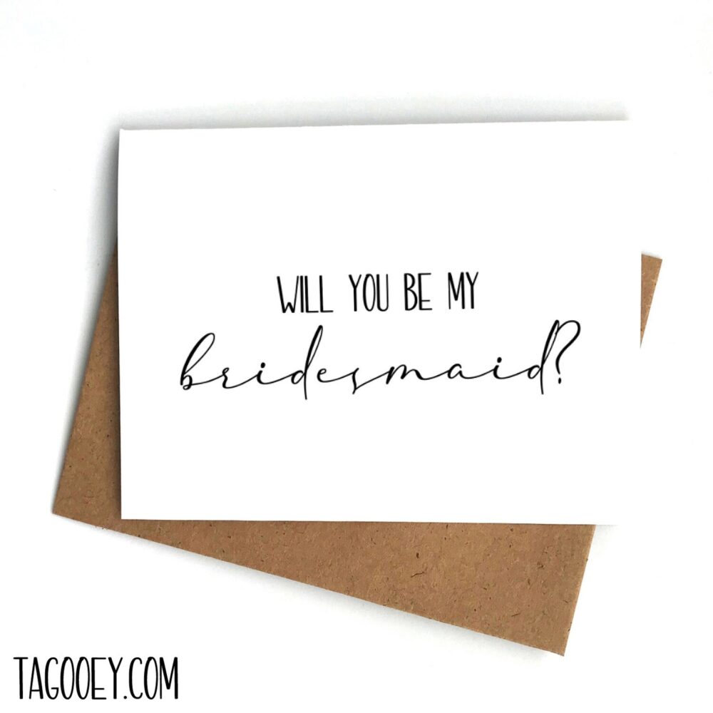 Bridesmaid Proposal Card Wedding Party Invitation