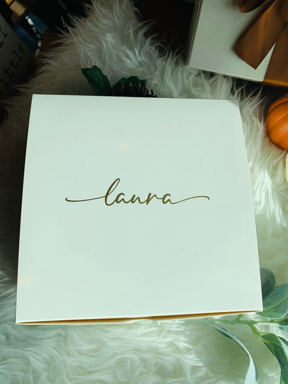 Empty Personalized Bridesmaid Proposal Box - 8x8x4 White Bridal Shower Gift With Ribbon