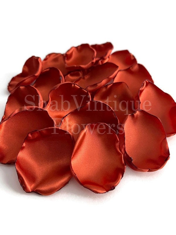 Rust Flower Petals | Rustic Wedding Decor Girl Fall Aisle & Table Decorations