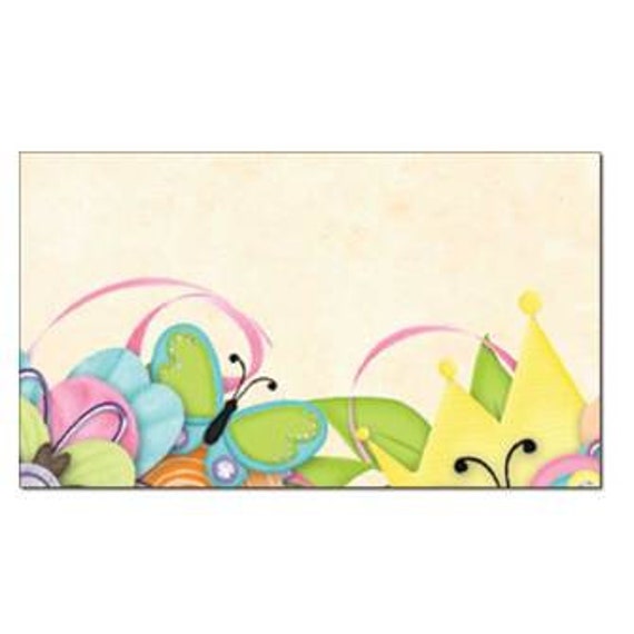 Butterflies & Buttons Place Cards Bridal Shower Wedding 60/Pk