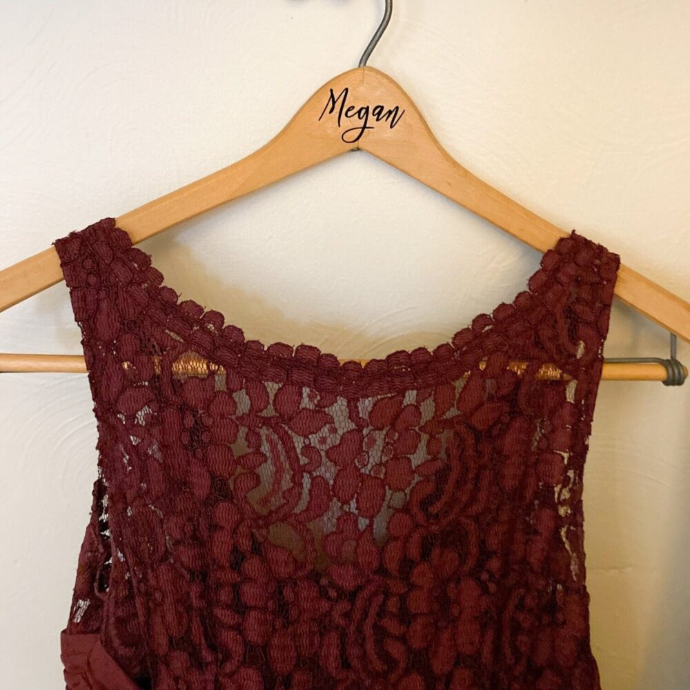 Wooden Hanger Decals, Wedding Hangers, Bridal Party Bridesmaid Dresses, Dress Hanger, Name Decals