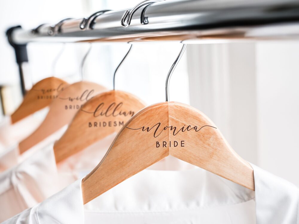 Wedding Dress Hanger, Personalized Bridesmaid Hangers, Bride Gift, Hanger With Bar, Maid Of Honor Gift