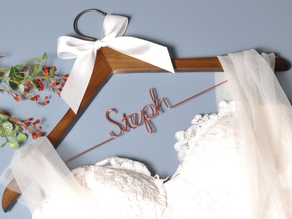 Personalized Wedding Hangers, Name Hanger, Shower Gifts Custom Made Wedding Hangers, Bridal Hanger, Bridesmaid Name Hanger