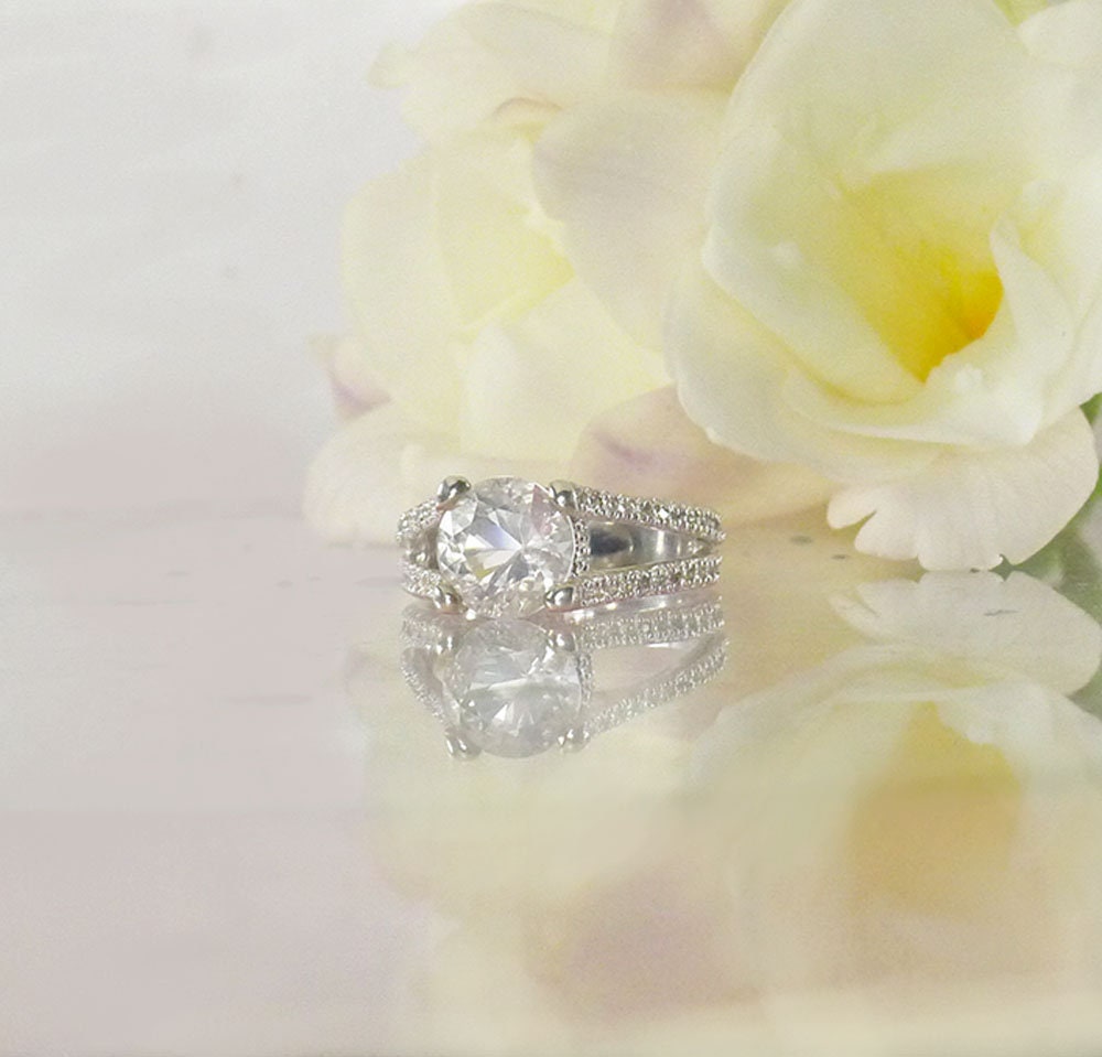 Herkimer Diamond Ring, Unique Engagement Alternative, Conflict Free Gemstone