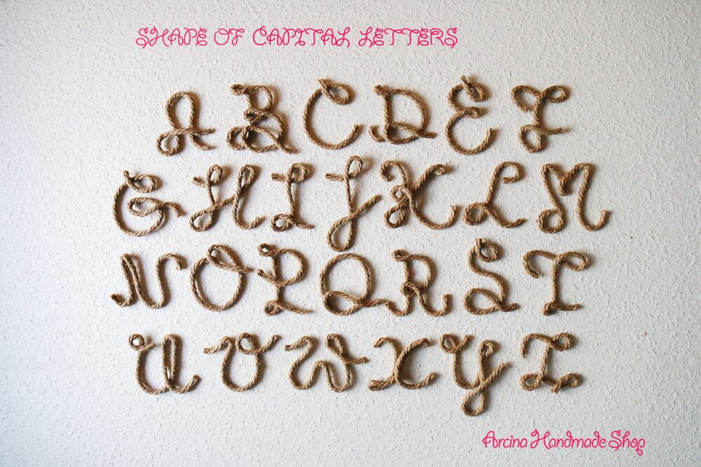 Rustic Rope Personalized Wedding Place Card Table Decor Name Tag