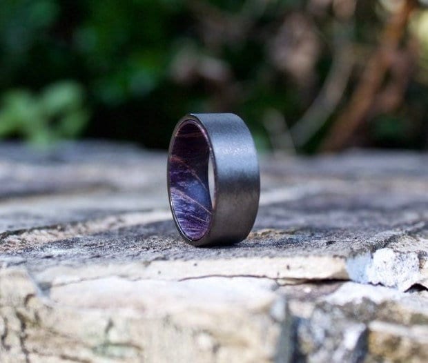 Wood Wedding Band, Elder Ring, Mens Wooden Ring Men, Rings