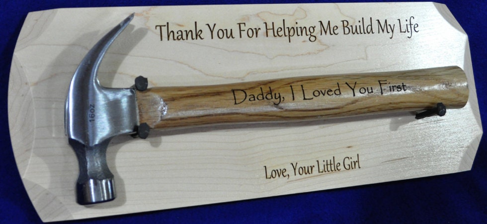 Gift For Dad From Daughter, Father Of The Bride, Engraved Hammer, Great Gifts Dad, Wedding Appreciation To