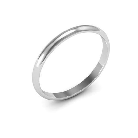 Comfort Fit 2mm Sterling Silver Plain Wedding Band, Men Women Unisex Band | 024-2Mm