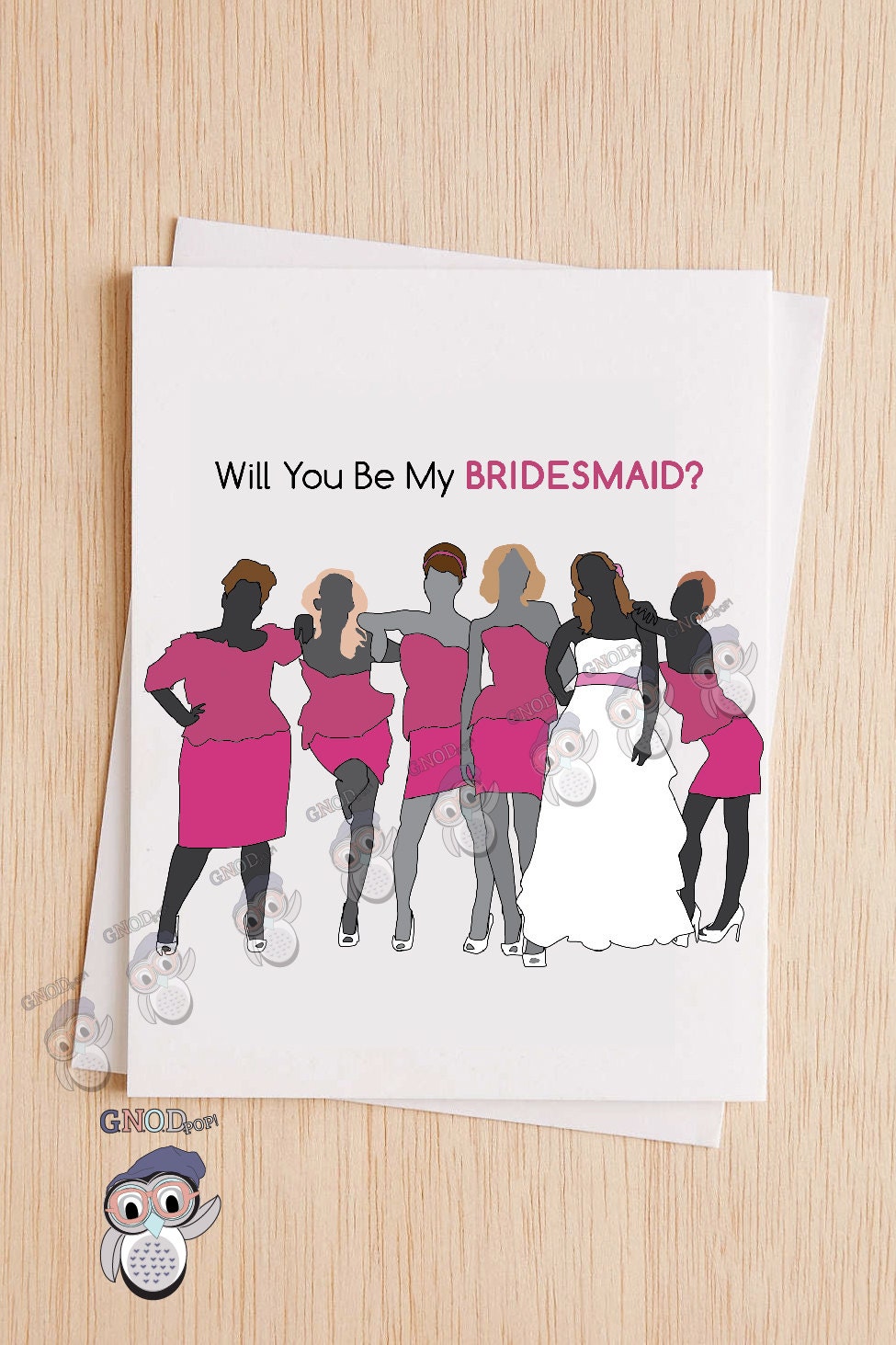 Funny Bridesmaid Card, Will You Be My Bridesmaid, Wedding Card, Bridesmaid Proposal Maid Of Honor Card - 88A