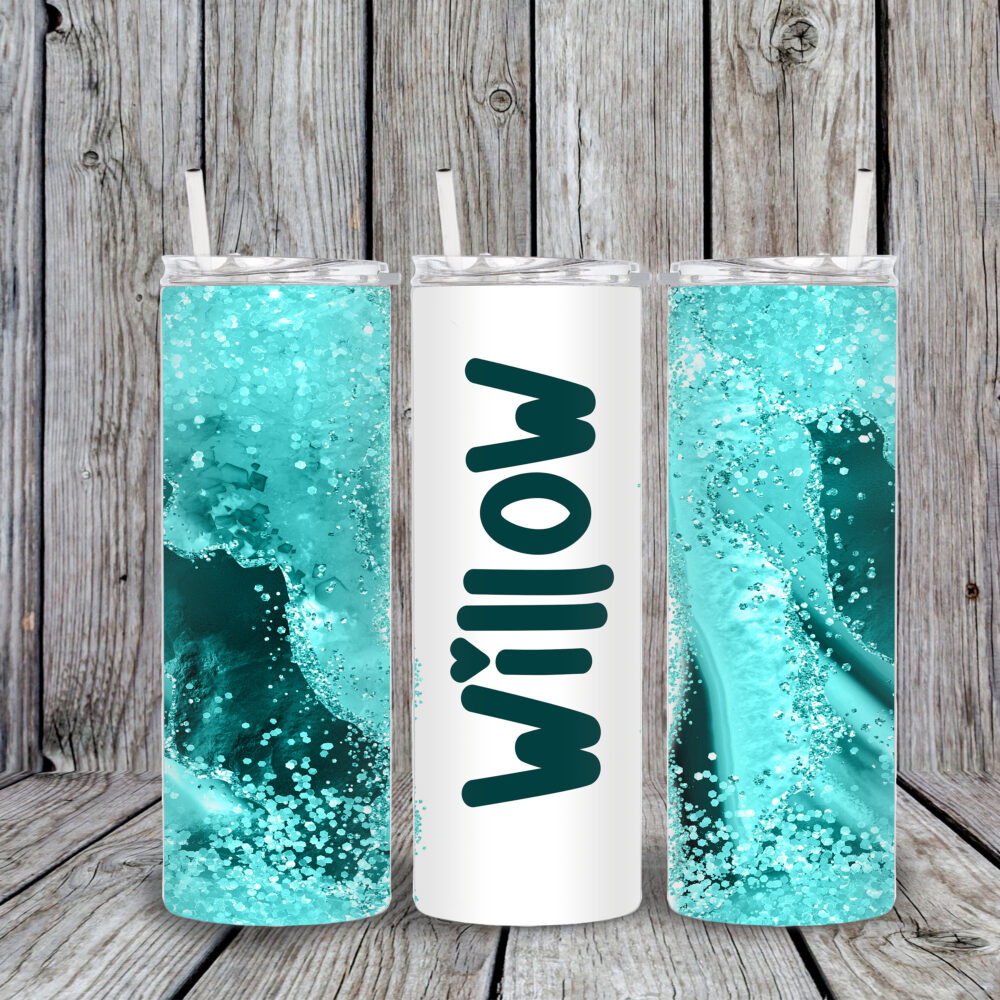 Tumbler Personalized, Glitter Tumbler, Personalized 20Oz Tumbler