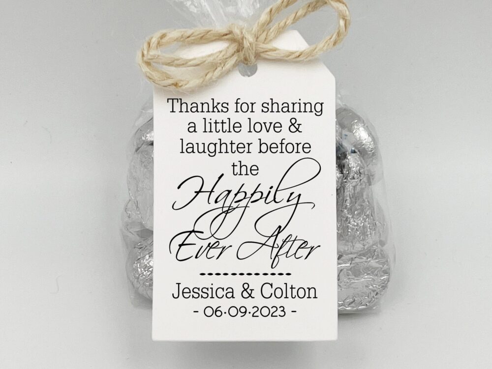Rustic Wedding Favors, Rehearsal Dinner Favor Kit, Love Laughter Happily Ever After Favor Kits, Diy Favors
