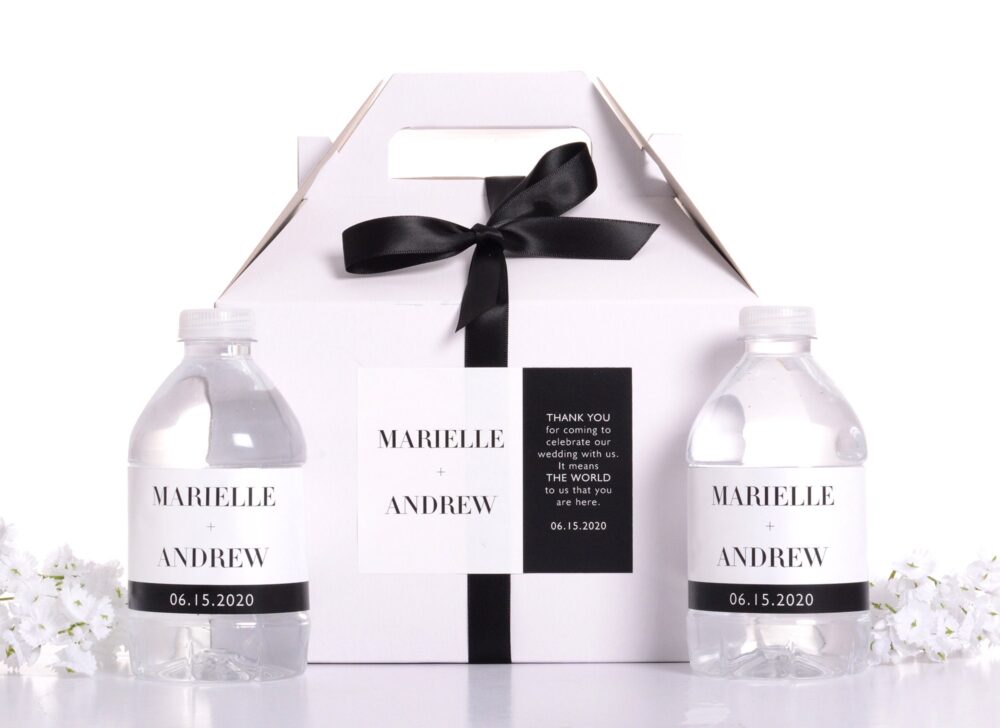 Wedding Favor Box Set, Hotel Welcome Boxes, Modern Stickers, Garden Survival Kit #wdig-329