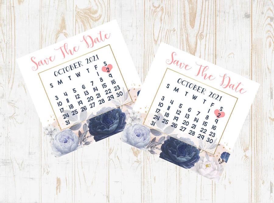 Bridesmaid Proposal Calendar, Save The Date, Calendar Card, Date Watercolor Wedding Date Card