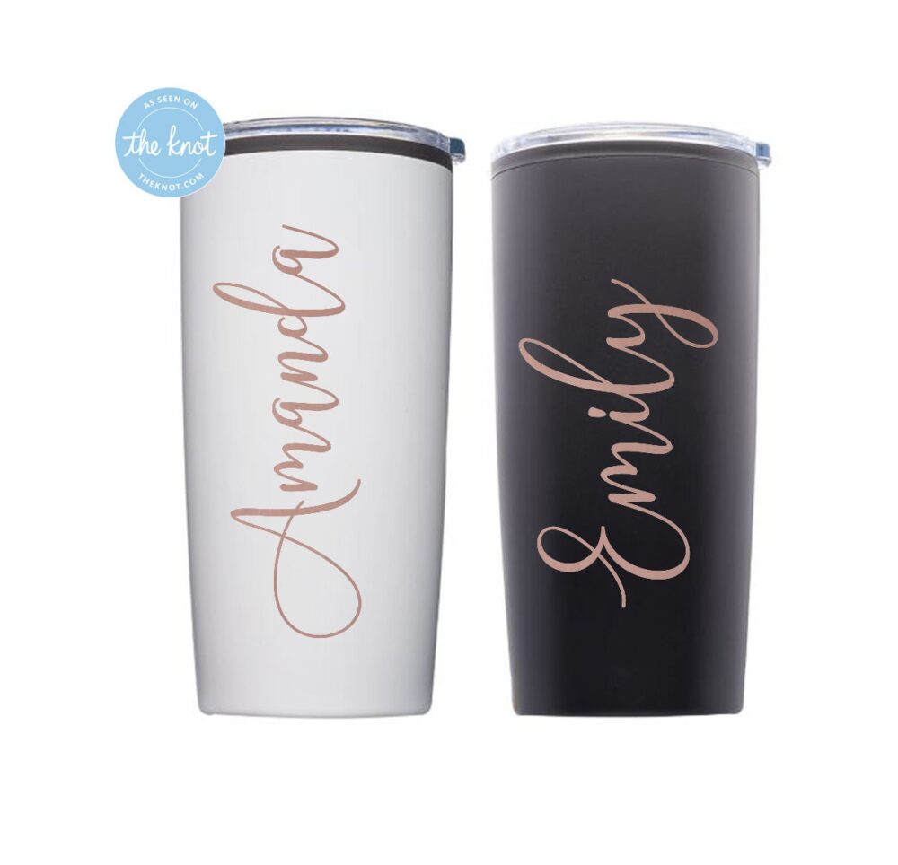 20Oz Personalized Coffee Mug, Travel Cup, Custom Bridesmaid Gift, Teacher Gift
