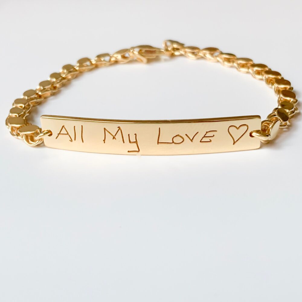 Custom Handwriting Bracelet, Jewelry, Signature Bracelet, Memorial Gift Personalized Gift, For Her, Gift Kids