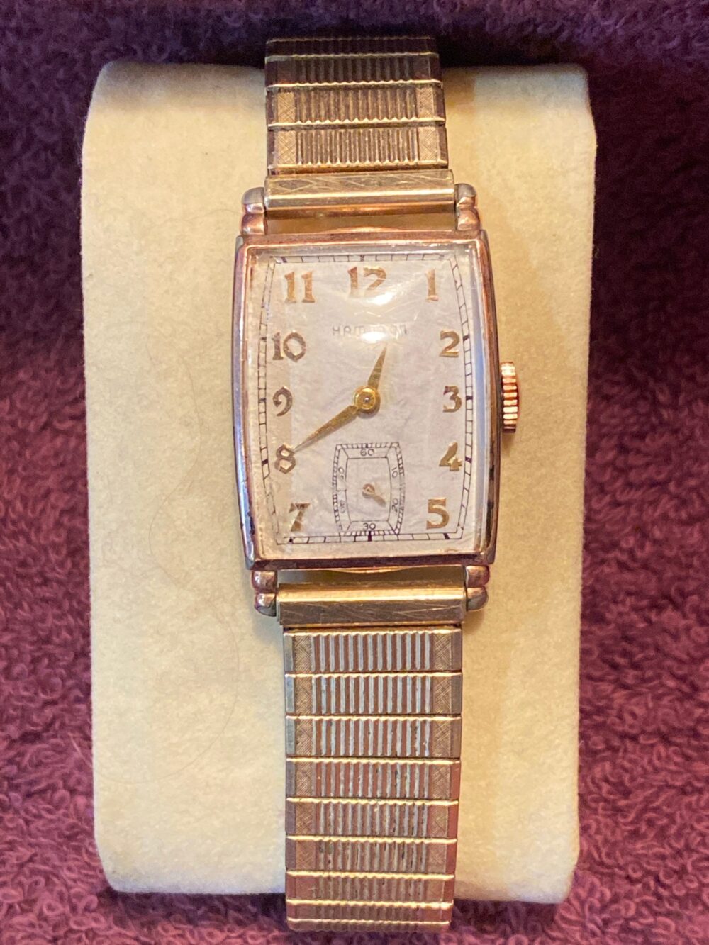 Vintage Hamilton 10K Gold Filled Men's Watch - Speidel Band