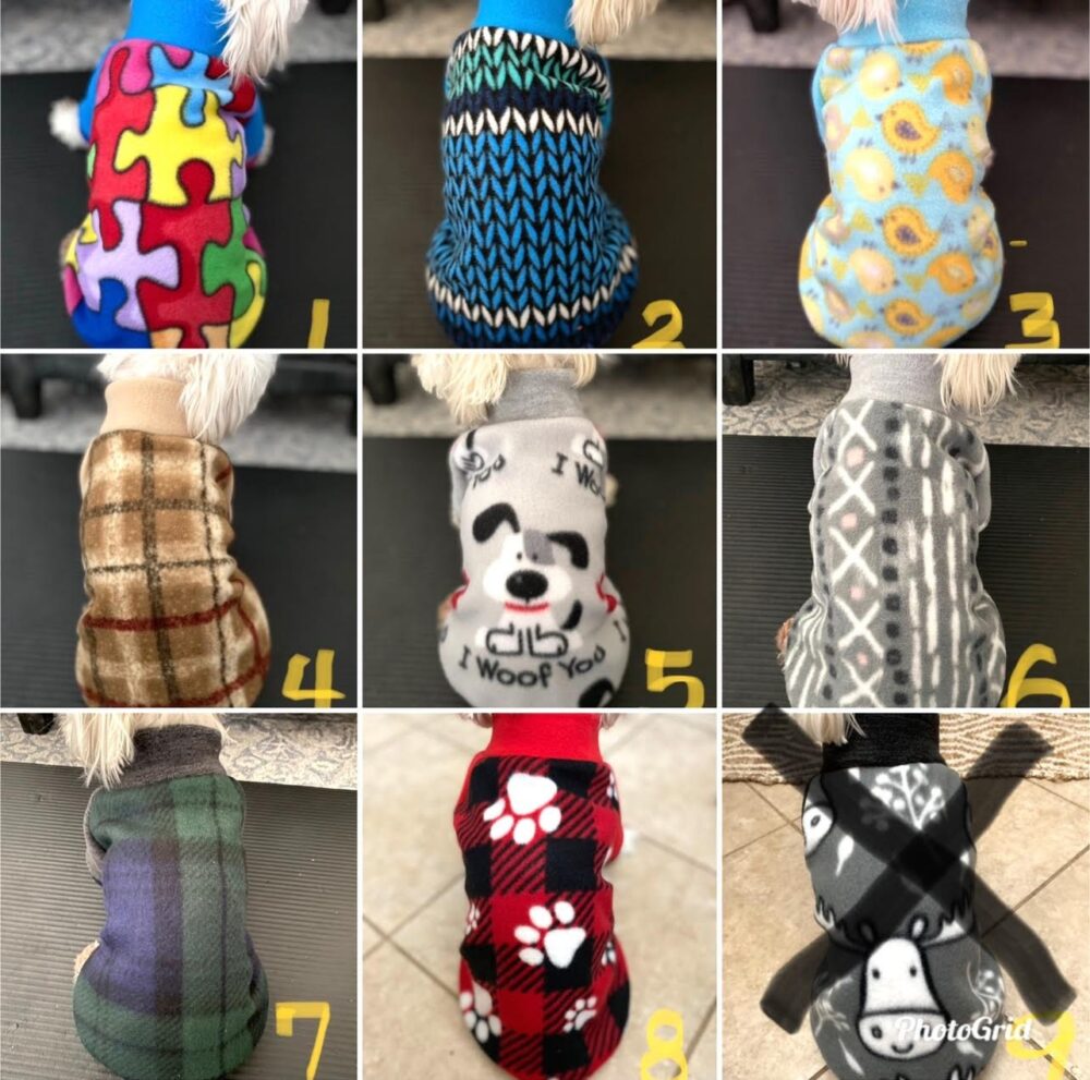 Sale Two Small Breed Dog Fleece Sweater, Dog Sweatshirt, Fleece Sweater | Please Check The Size Before Ordering