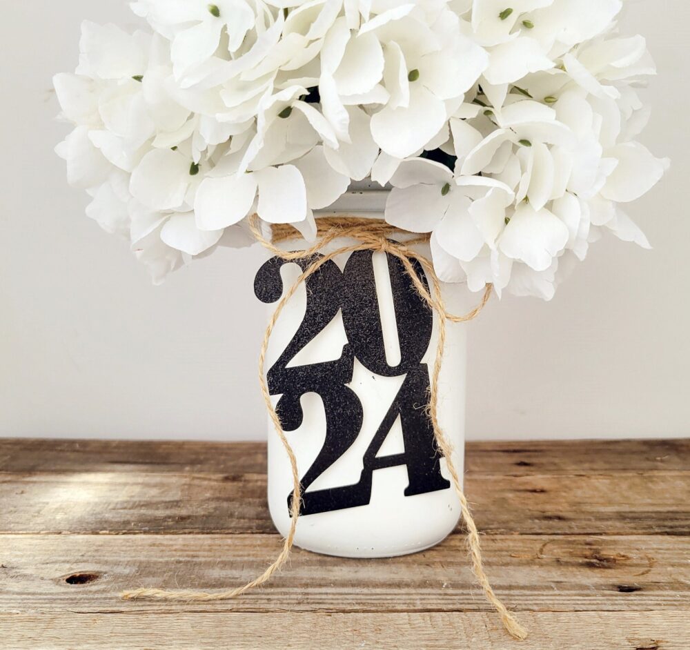 2025 Decor/2024 Graduation Tags Class Of Cut Outs Mason Jar Party Decorations Centerpiece Tag