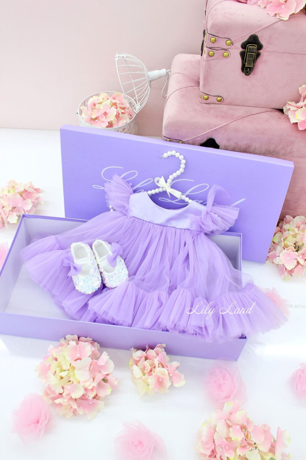 Lilac 1st Birthday Girl Outfit, Tutu Baby Dress, Short Puffy Wedding Photoshoot Dress