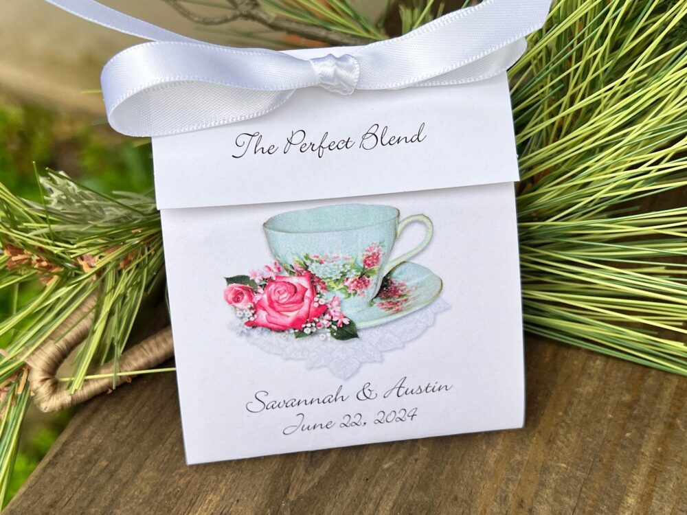 The Perfect Blend Bridal Shower Tea Favors