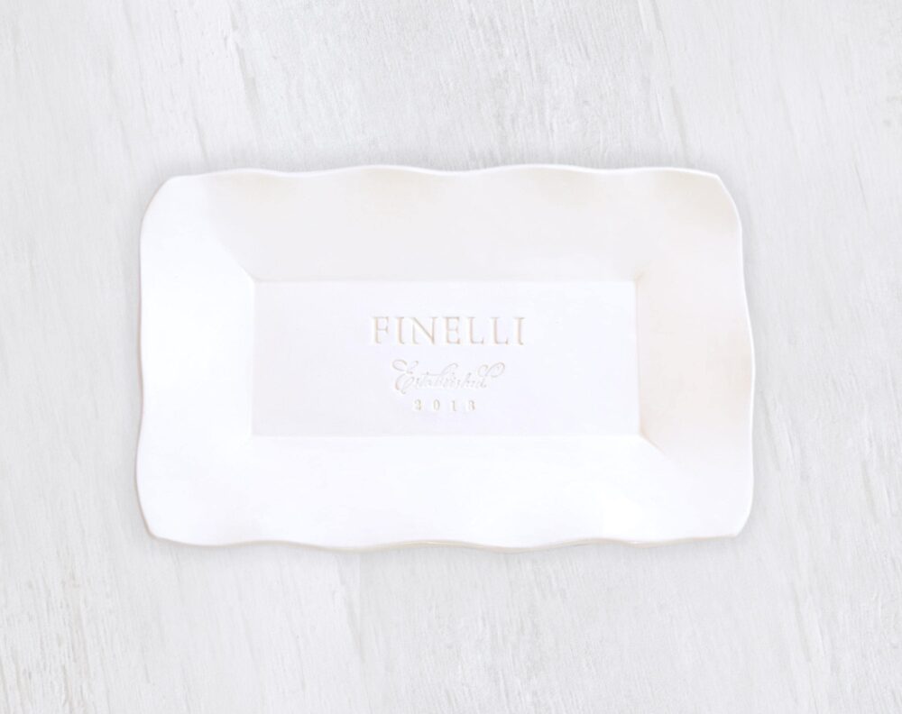 Custom Pottery Wedding Platter Personalized Ceremony Tray Anniversary Plate, Ceramic Serving Dish, Engagement Keepsake